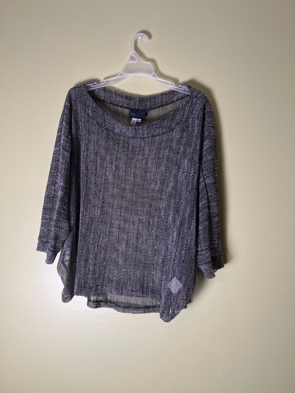 Eloquii Charcoal Marled Dolman Sweater